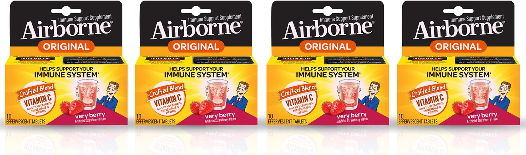 Airborne 4-Pack Effervescents (Berry)