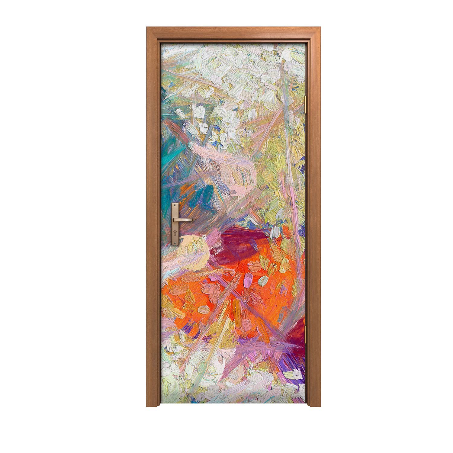 Autocollant de porte de haute finition style Bohomazie mural
