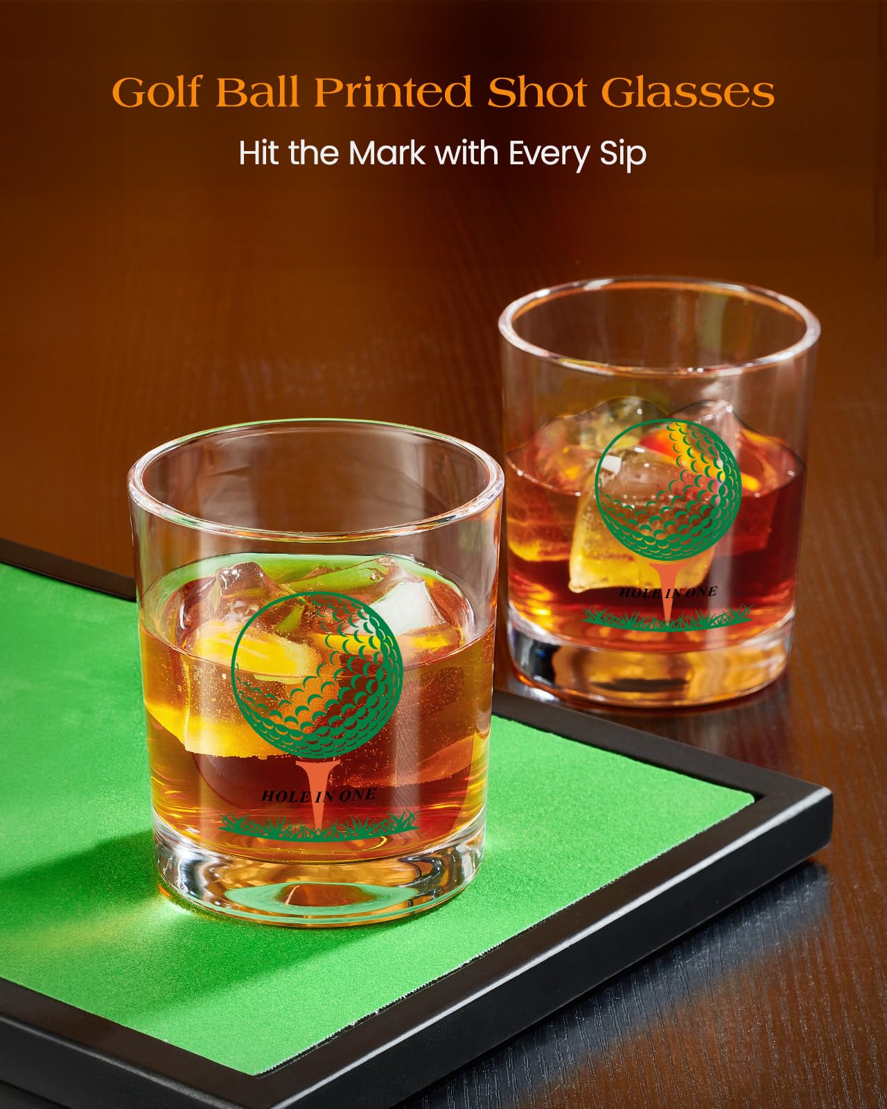 Kollea Golf Gifts for Men, Golf Club Whiskey Decanter with Golf Ball Shot Glasses, Golf Accessories Themed Liquor Decanter Set for Men Husband Coaches Golfers, Cool Birthday Gifts for Men Brother Guys