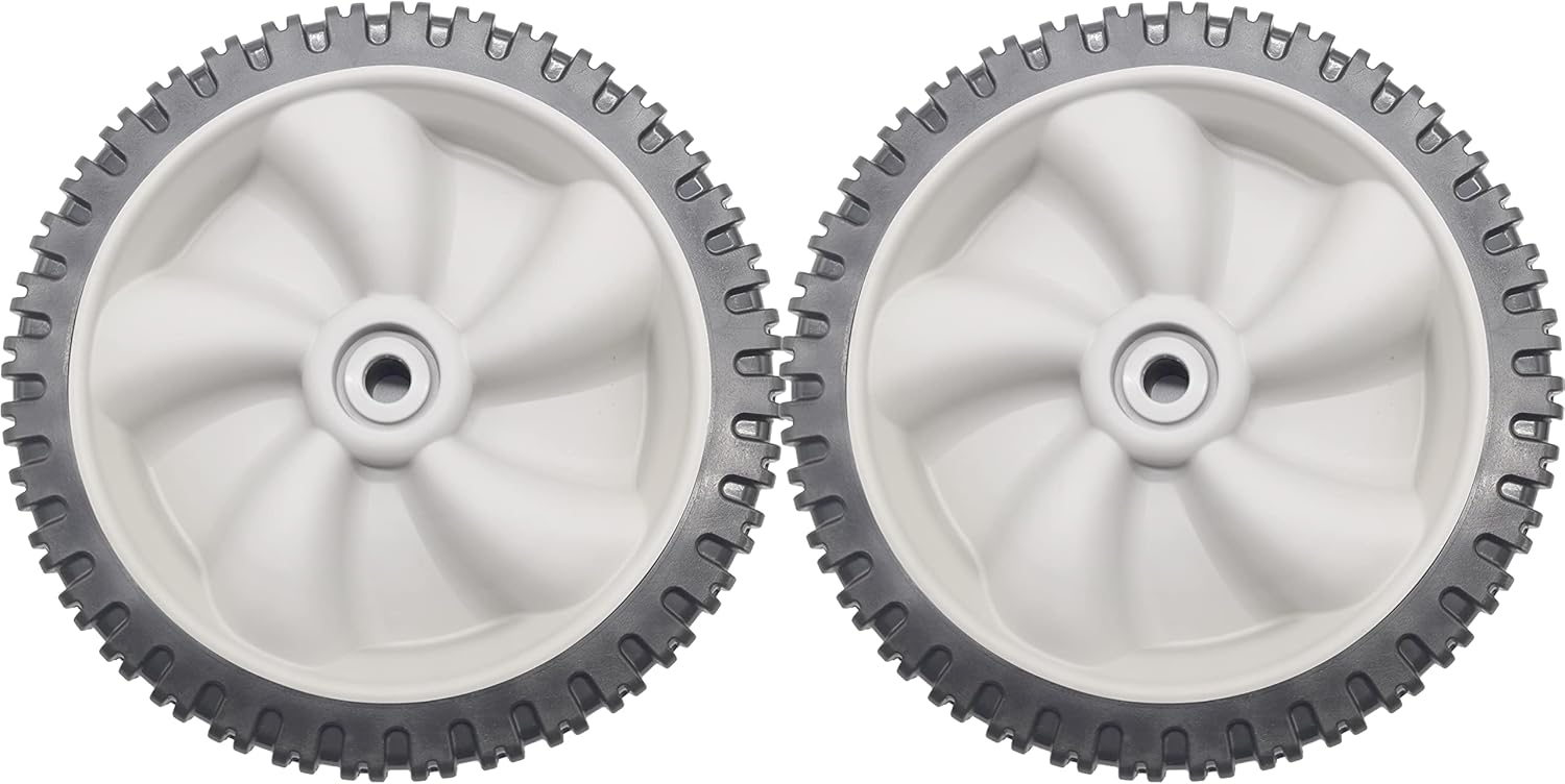 8 Inch Front Drive Wheels 734-04581 634-0190A Replacement for MTD Craftsman Huskee Yard Man Yard Machines Self Propelled Walk-Behind Lawn Mower, 2 Pack