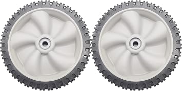 8 Inch Front Drive Wheels 734-04581 634-0190A Replacement for MTD Craftsman Huskee Yard Man Yard Machines Self Propelled Walk-Behind Lawn Mower, 2 Pack