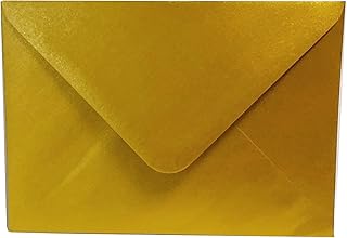 Craft UK 2396 C6 Gold Centura Pearl Envelopes (50 Pack)
