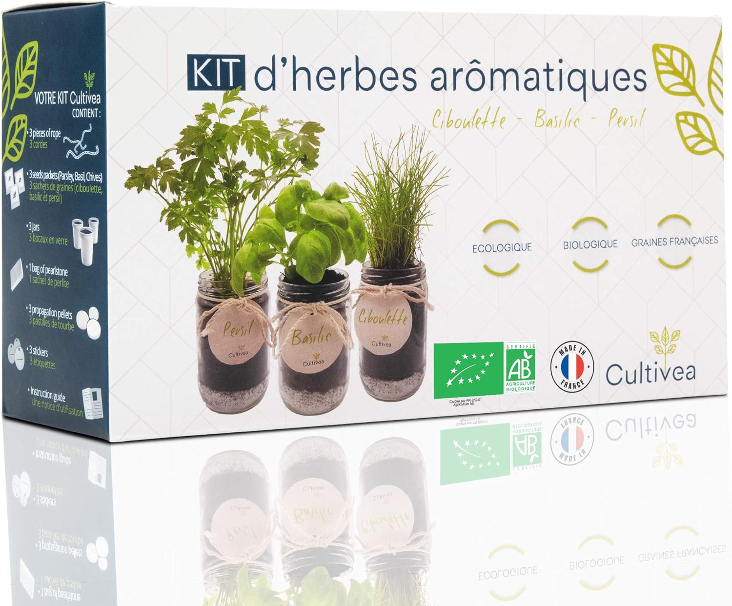 Kit De Culture Fleurs D'Été Roses ANTEVIA - Jardin Potager Prêt à Pousser En Sac Toile De Jute