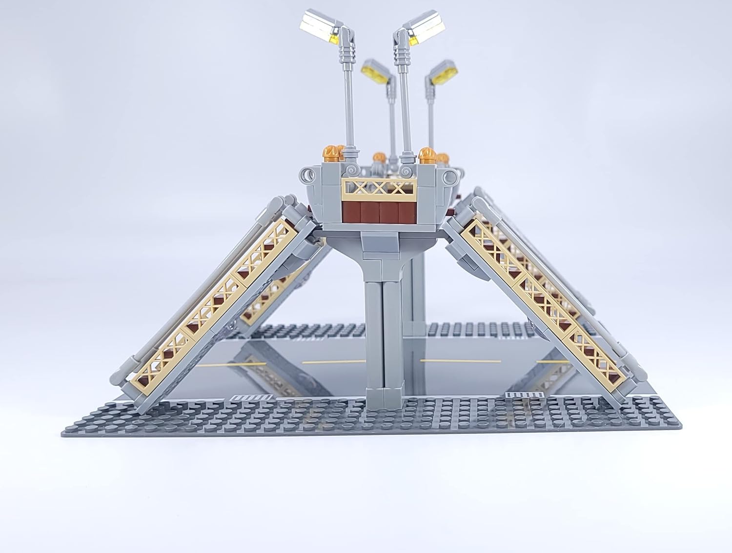 General Jim's Pedestrian Street Walkway Modular Building Block Bricks 307 Piece Building Block Toy Playset for City Streets or Metro Line Tracks for Teens and Adults