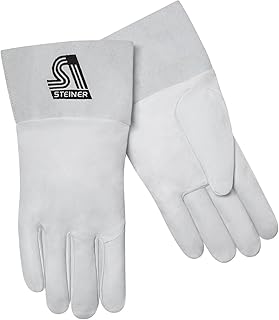 Steiner 0229-X TIG Gloves, Grain Goatskin Unlined 3-Inch Cuff, Extra Large