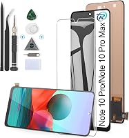 RongZy LCD Kijelző Xiaomi Redmi Note 10 Pro/Max Telefonhoz - Érintőképernyős Digitalizáló Csereképernyő Szerelőkészlettel, Fekete 1
