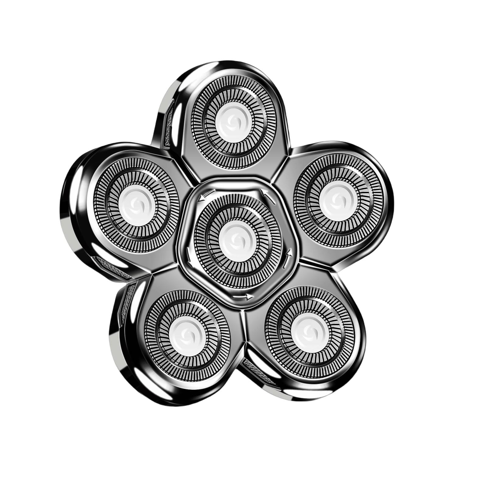 6D Balde Head Shaver Replacement Heads for AW Shaver,White Shaver Head Replacement Compatible with Aidallswellup G-672 Head Shaver,Replacement Head