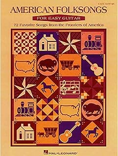American Folksongs for Easy Guitar | 70+ Traditional Folk Songbook for Easy Guitar | Easy Guitar Sheet Music with Chord Diagrams, Lyrics, and Strumming Patterns | Perfect Music Teacher Resource