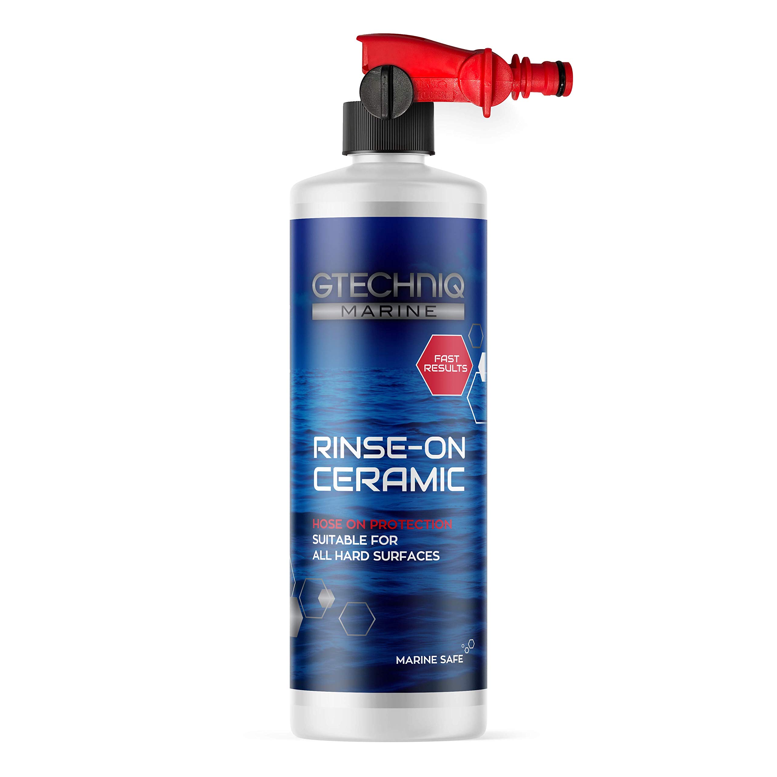 Gtechniq Rinse-on Ceramic - Marine Ceramic Sealant for Boats, Yachts & Jet Skis - Hose-On, Rinse-Off Spray - UV Protection, Repels Water & Dirt