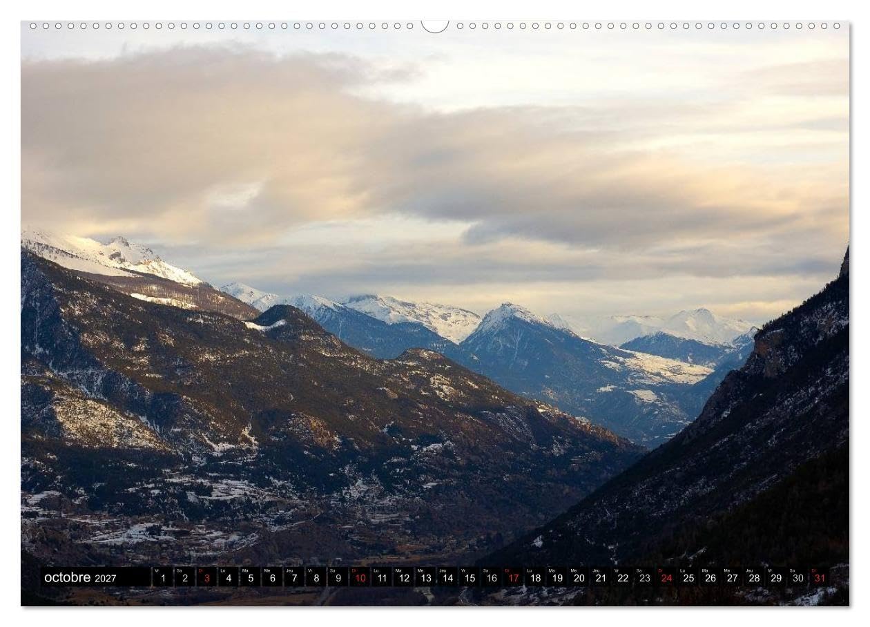 Neige sur les Hautes Alpes (Calendrier mural haut de gamme 2027 DIN A2 vertical), CALVENDO calendrier mensuel: Paysages des Hautes Alpes