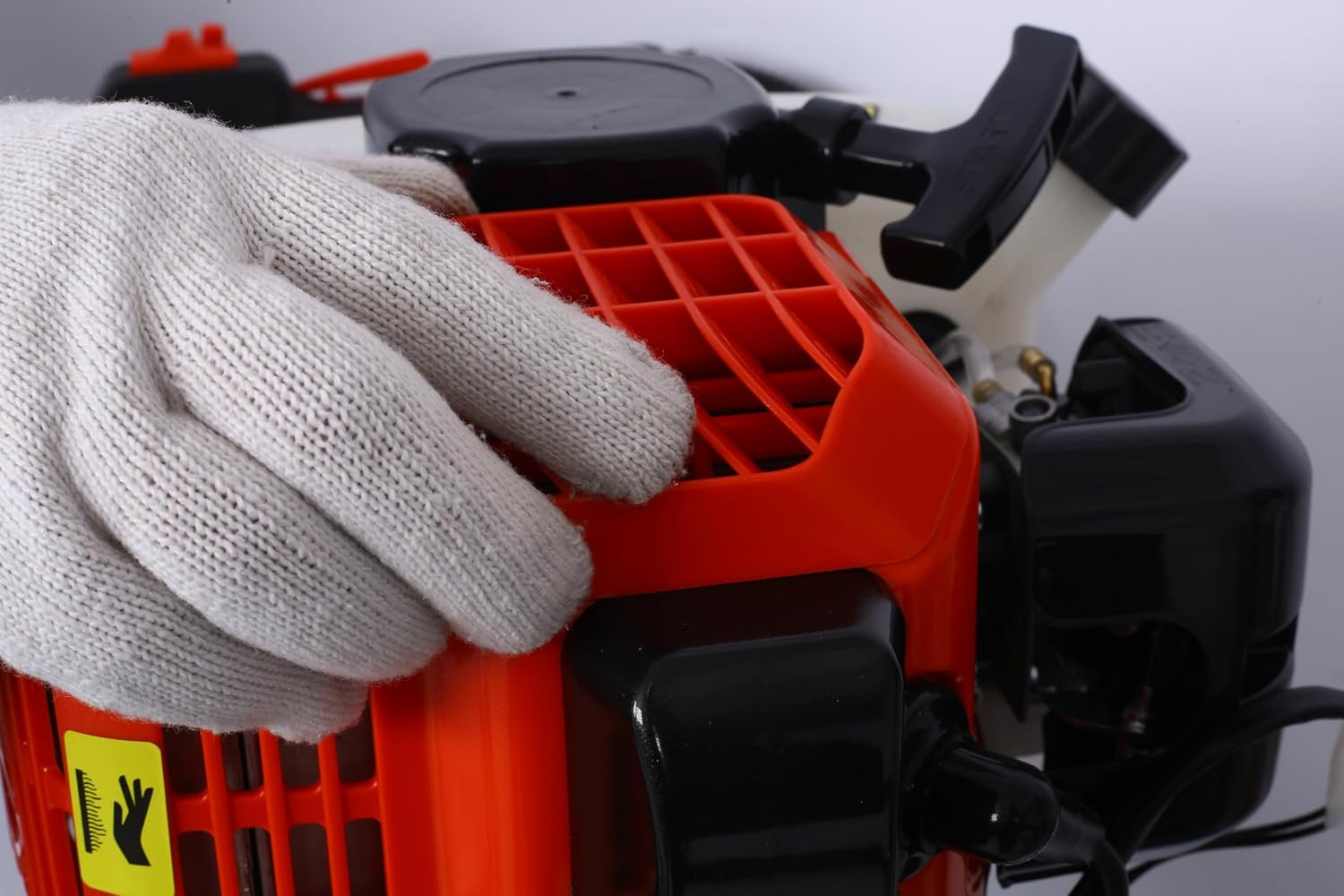 Efficient & Powerful V-Type 52CC 2-Stroke Gas Post Hole Digger, One-Man Auger, EPA Certified, Ideal for Soil Digging, Fence Planting, Deck Building, Red Aluminium Body