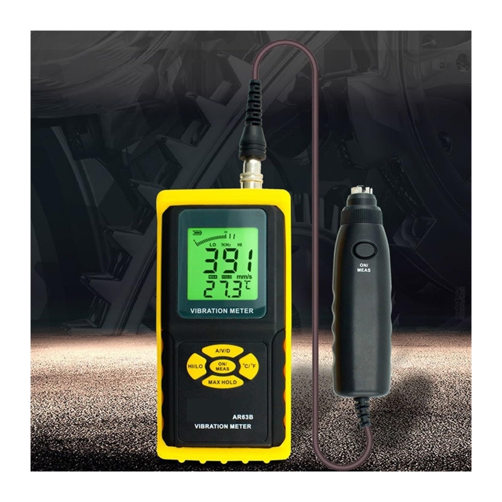 Misuratore di vibrazioni digitale, Misuratore di vibrazioni precisione digitale AR63B Gau Analyzer for uso a lungo termine