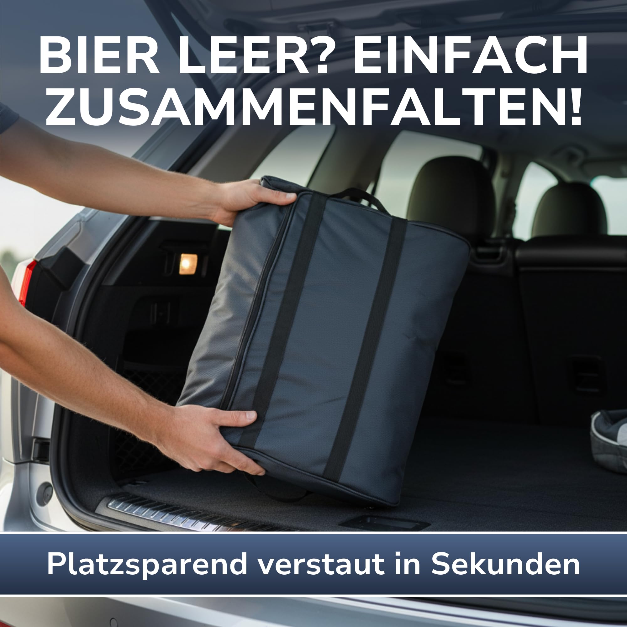 BIERBUDDY - Kühltasche für Bierkasten – Faltbare, isolierte Thermotasche für Bier – leicht & robust – ideal für Grillen, Party, Festival & Camping