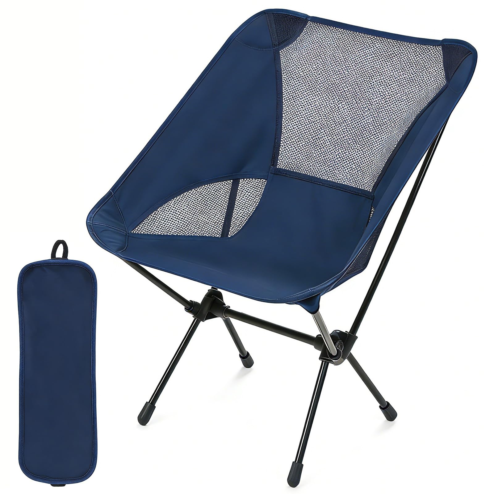 Lightweight Camping Chair for Adult, Compact Foldable Backpacking Chair with Carry Bag, Heavy Duty Folding Chair with Cozy Support for Outdoor, Hiking, Picnics, Fishing, Easy to Assemble and Pack Away-image-29