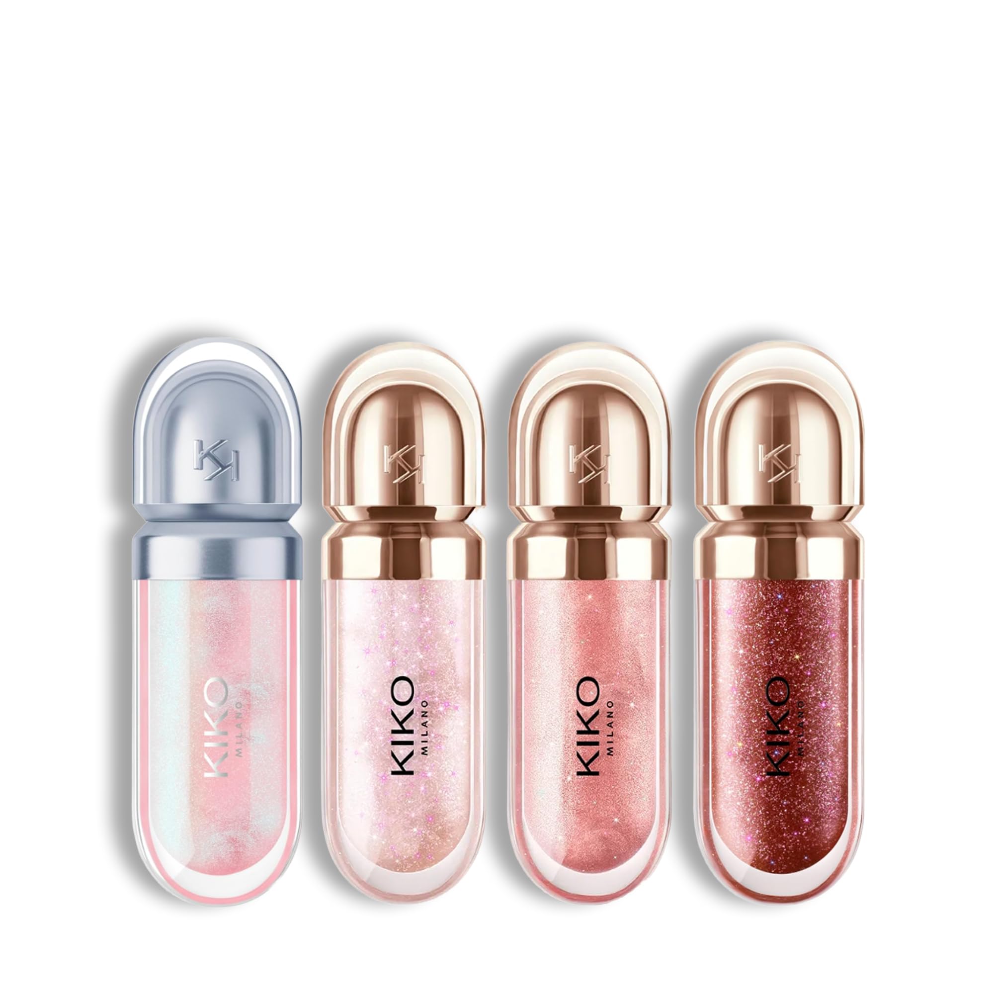 KIKO Milano Ultimate 3D Hydra Lipglosses | Shades 41, 43, 44 & 48 | 3D-Effect Moisturising Lip Gloss