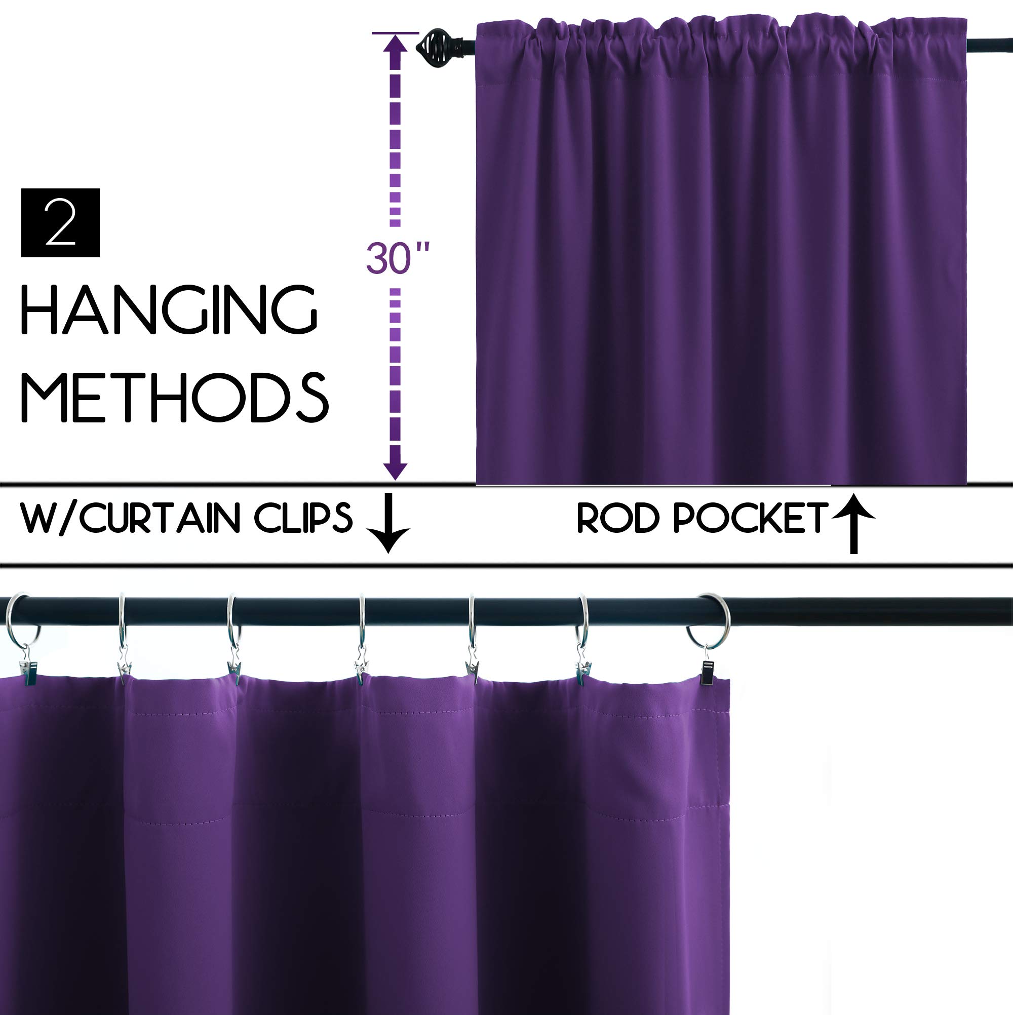 Purple Bathroom Window Curtains 72"x72" Tanisha Shower Curtain Purple