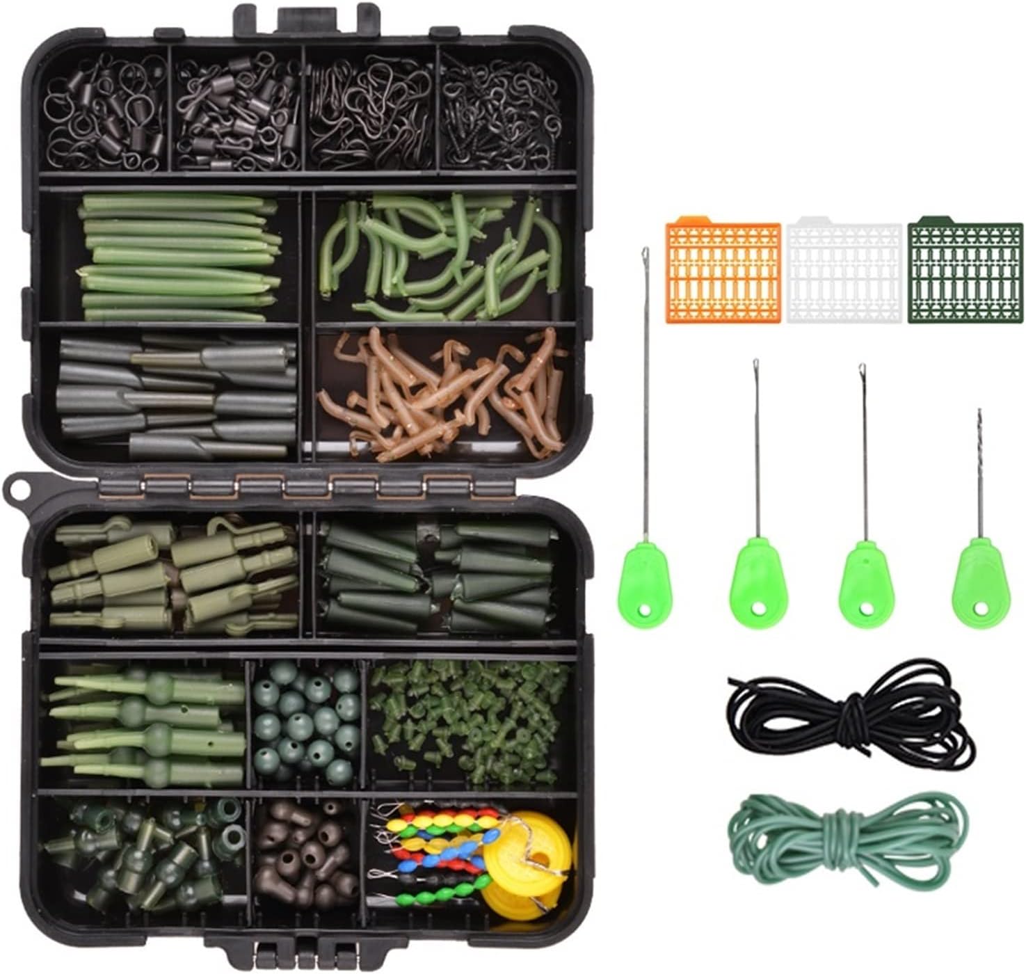 NINA NUGROHO 276Pcs/box Carp Fishing Tackle Set Matte Carp Quick Change