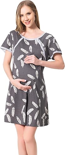 Miniatura 4 de Camisón 4 en 1 para el partopartoenfermería, camisón de maternidadlactancia, bolsa de hospital imprescindible