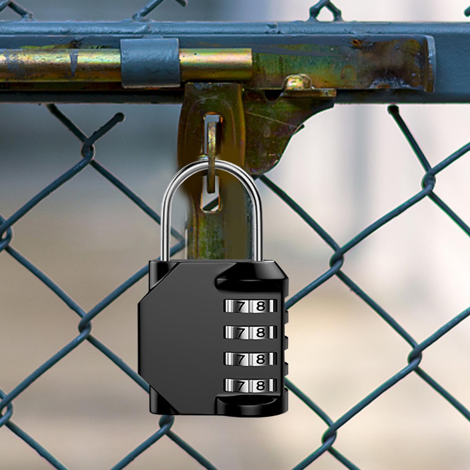 Lucchetto A Combinazione 4 Cifre - Sicuro Per Palestra - Foto 8
