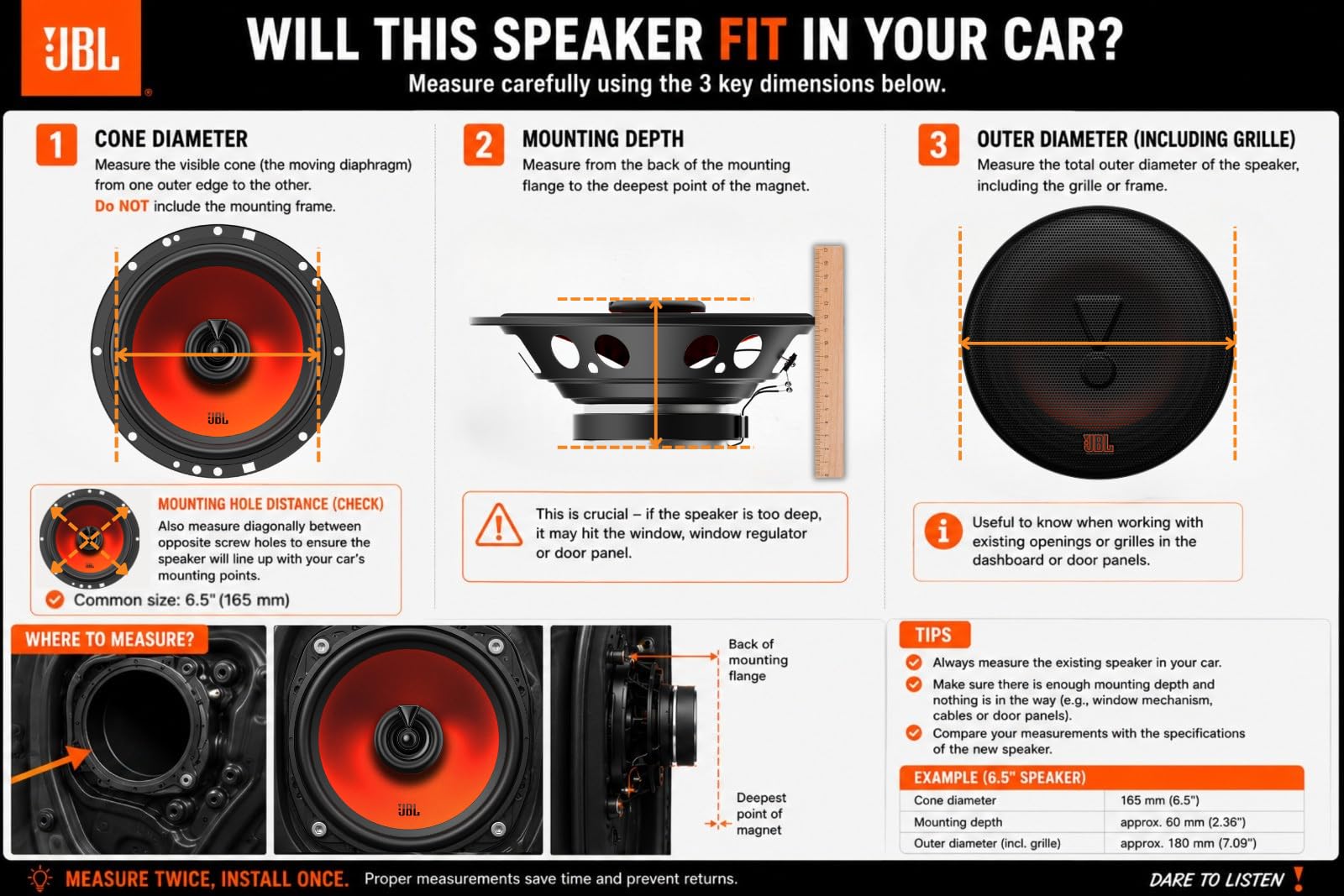 JBL Stage1 GEN2 42F Koaxial Lautsprecher Auto 100mm 4 Zoll 40W RMS 320W Max Einbaulautsprecher Paar