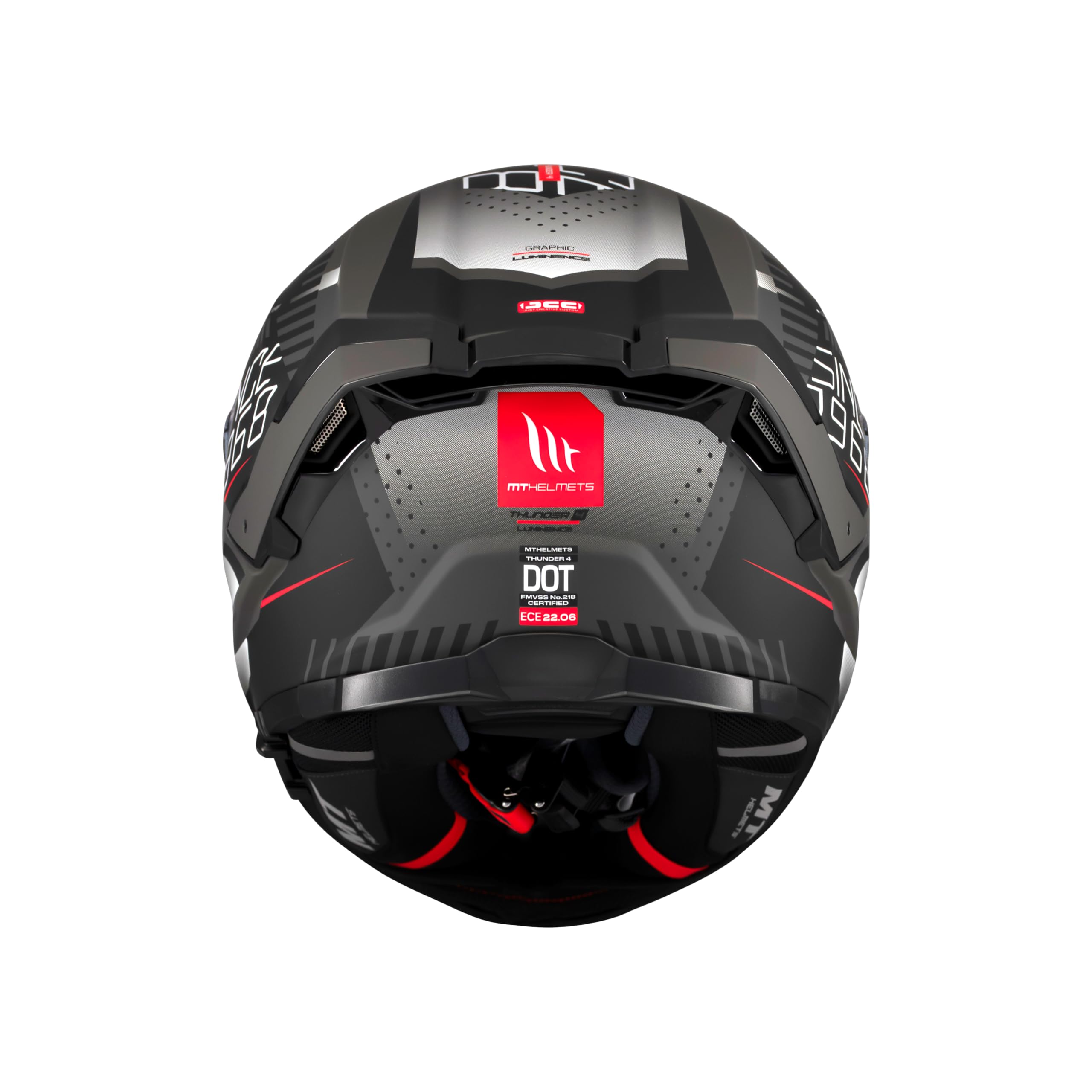 MT Helmets Thunder 4 SV – Casco Moto Integral con Visor Solar Full Vision, Pantalla Antivaho Compatible con Pinlock, Interior Lavable y Calota HIRP | Homologado ECE 22.06 & Dot