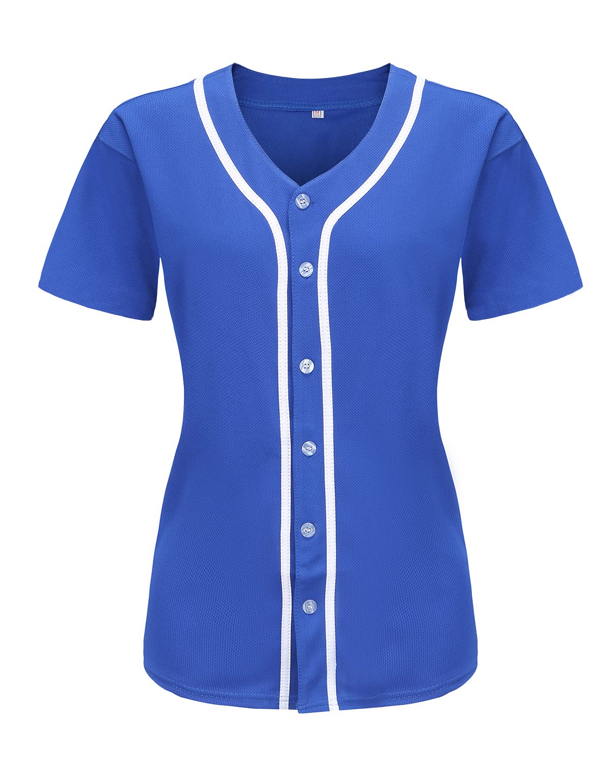 oldtimetownWomens Button Down Baseball Jersey, Blank Softball Team Uniform, Hip Hop Hipster Short Sleeve Active Shirts