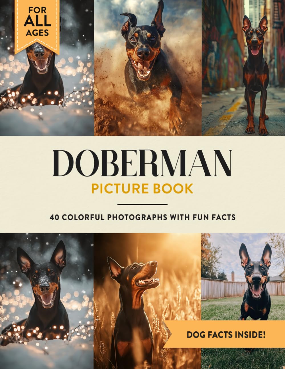 Doberman Picture Book: 40 Colorful Photographs with Fun Dog Facts for Kids & Adults