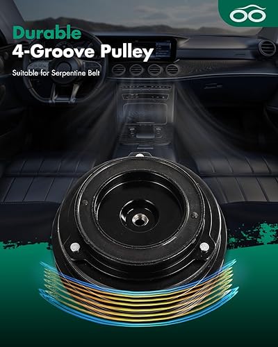 Miniatura 182 de SCITOO Embrague del compresor de CA 2003-2006 para Dodge Sprinter 3500 2.7L 2001-2002 apto para Mercedes-Benz CLK55 AMG 5.5L CO 105111C