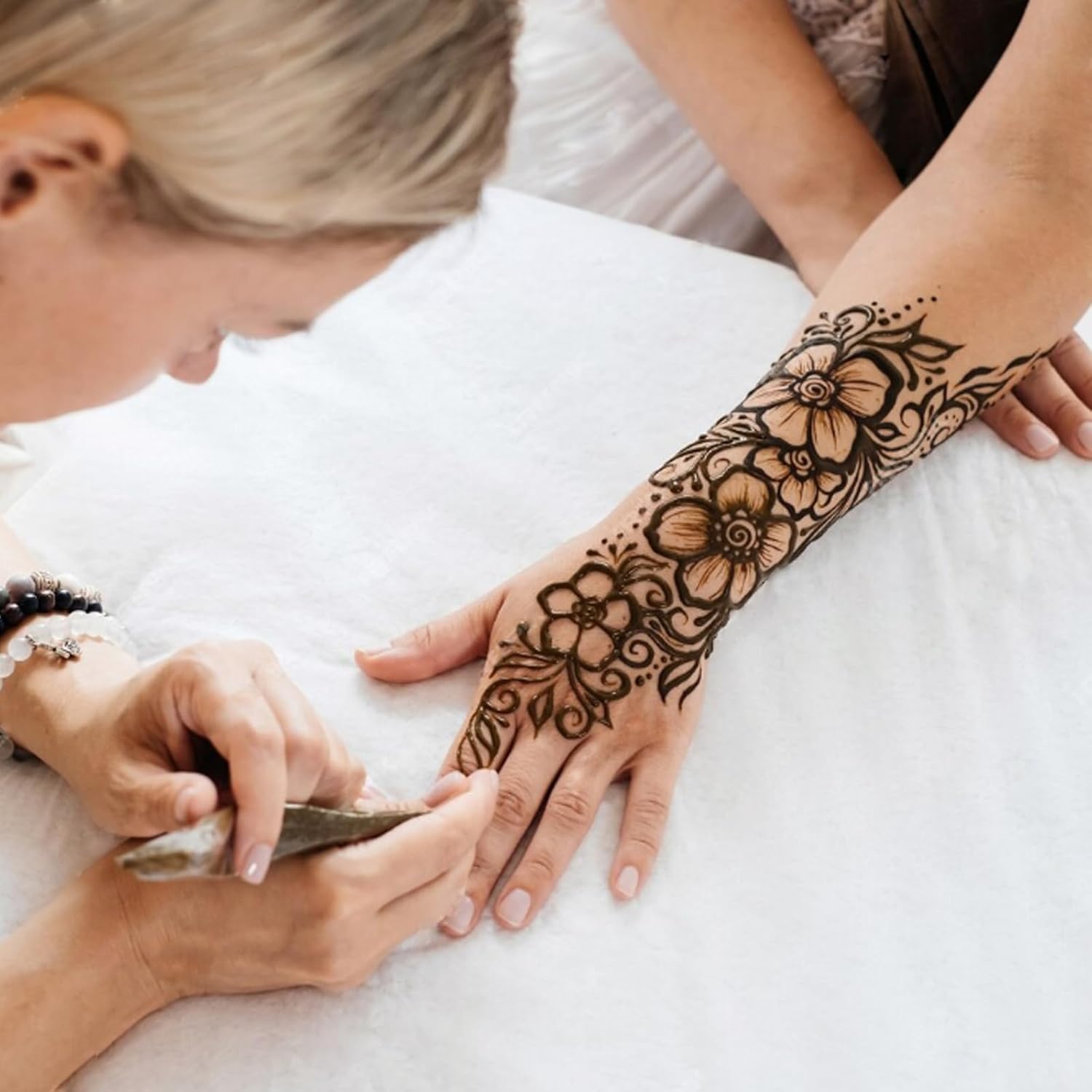 4 Pack 100% Natural Mehendi Cone Henna Paste Temporary Tattoo Paste| Each cone 30 grams | Indian Body Art Painting Drawing Tattoos Freckles (Reddish Brown Color) - Image 4