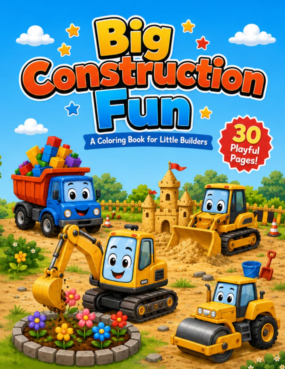 Big Construction Fun: A Coloring Book for Little Builders