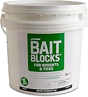Vista 4 de JT Eaton Bloque de cebo para control de roedores y garrapatas, paquete a granel de 64 bloques, bloques de cebo efectivos para múltiples plagas