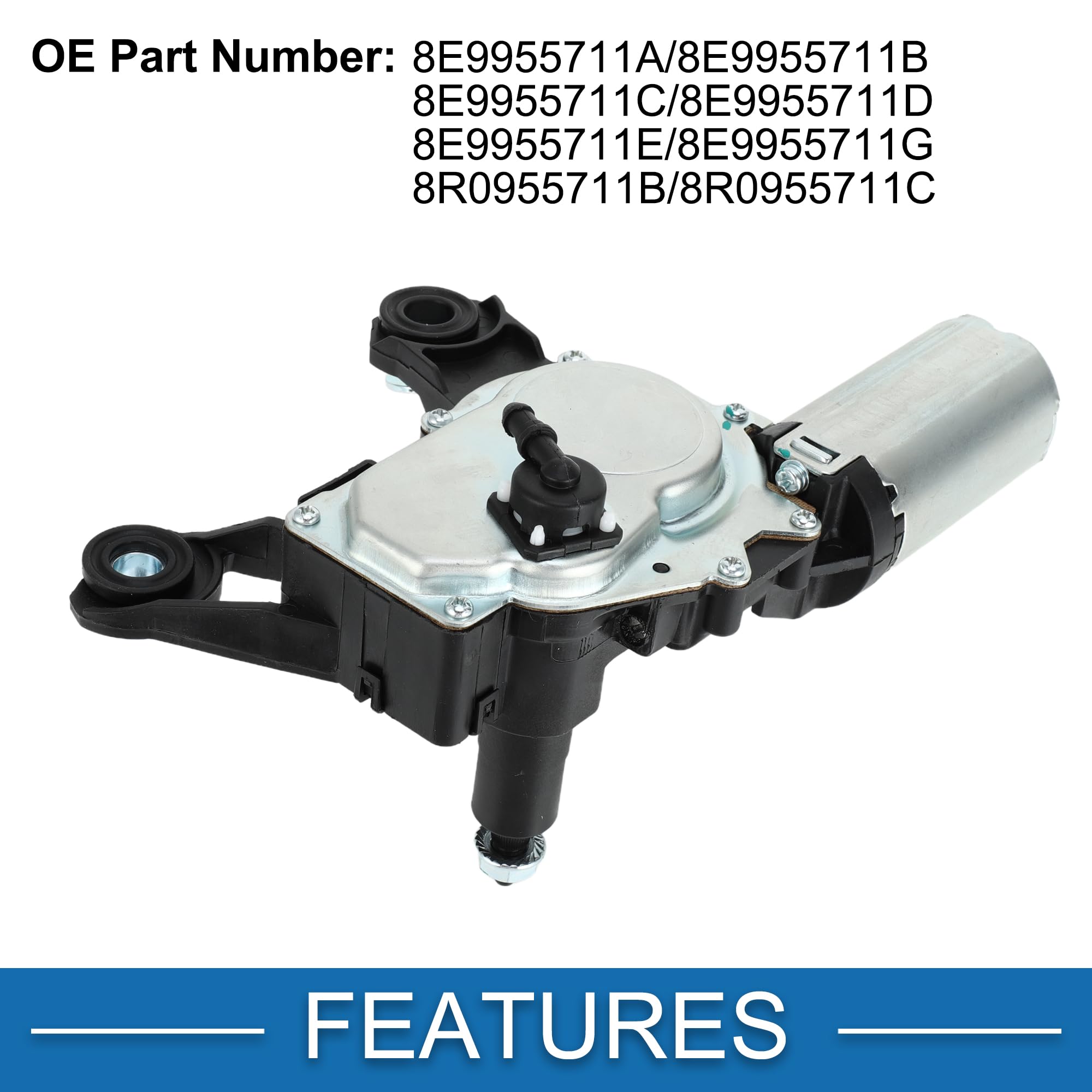 A ABSOPRO Moteur D'Essuie-Glace Arrière Pour Audi A4 02-08 1 Pc