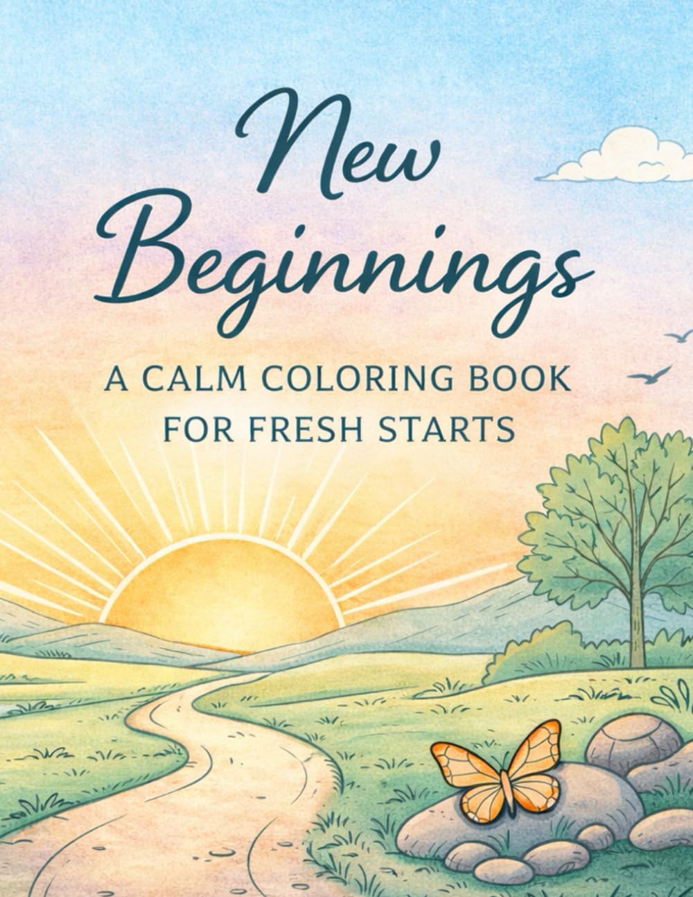 New Beginnings: A Calm Coloring Book for Fresh Starts