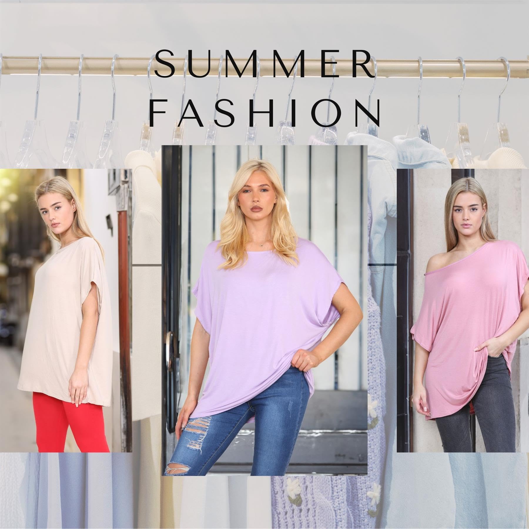 Janisramone Femmes Dames Nouveau Plaine De Le Épaule Batwing Manche Bardot Baggy Surdimensionné T-Shirt Tee Top