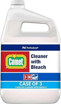 Comet Cleaner With Bleach, Liquid, One Gallon Bottle, 3/carton