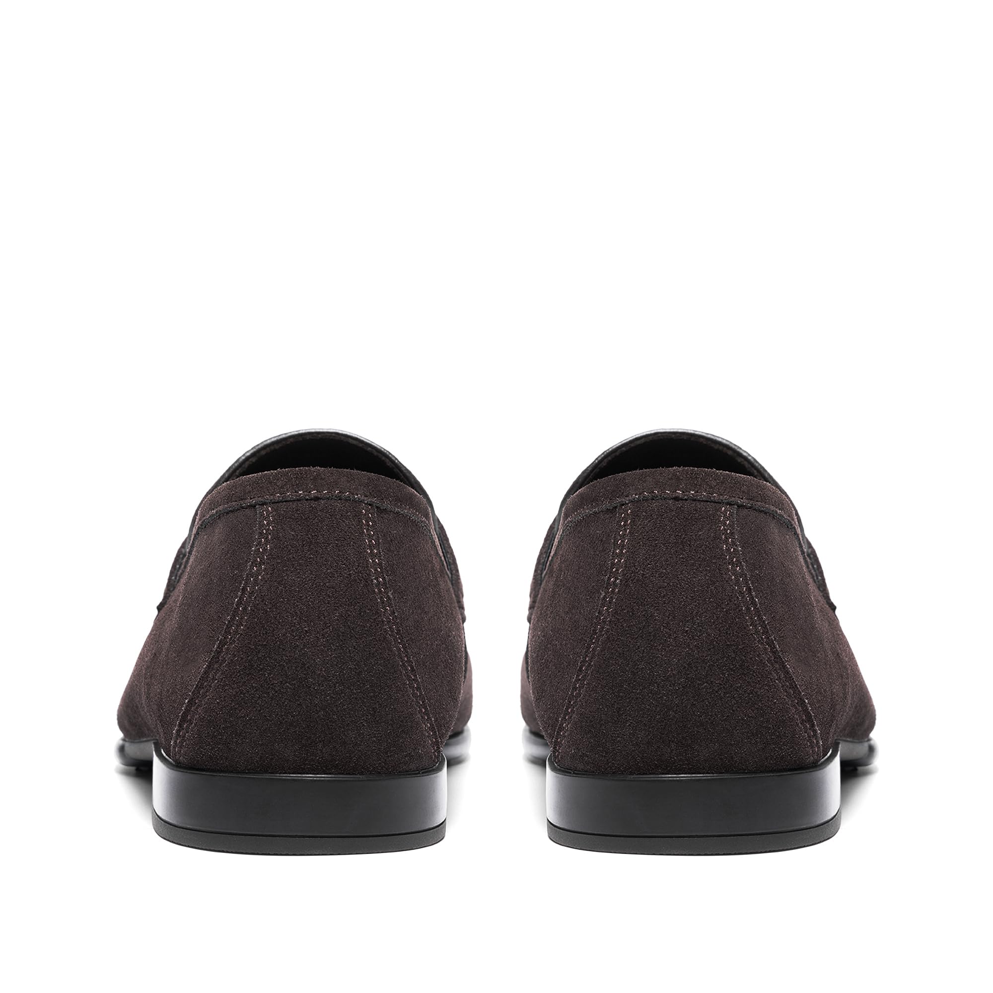 Bruno Marc Mocasines clásicos de cuero para hombre, cómodos, ligeros, sin cordones