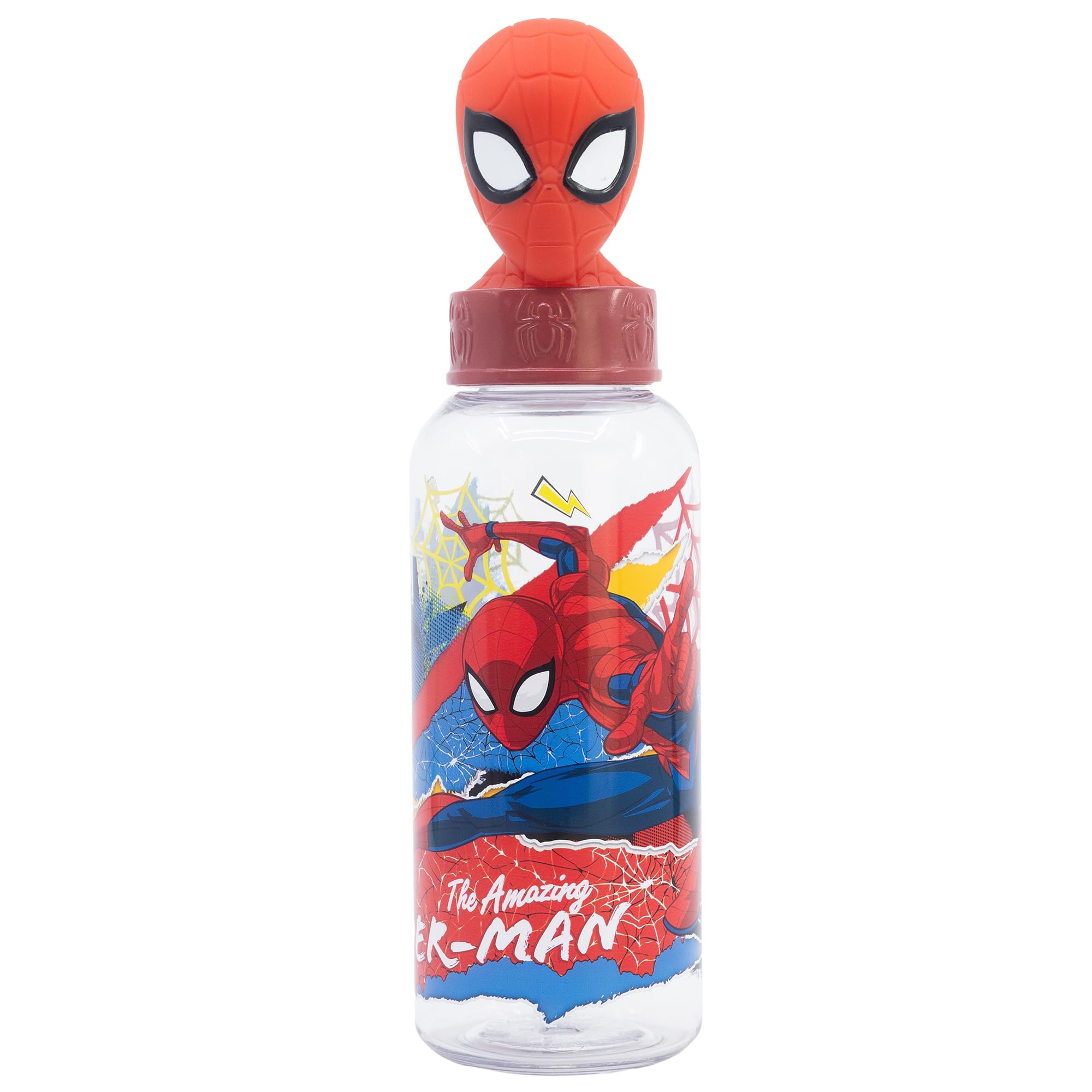 3D FIGURINE BOTTLE 560 ML SPIDERMAN MOVING TARGET