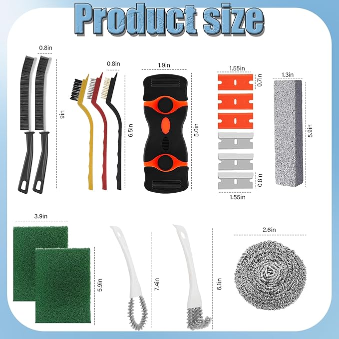 Set de Cepillos para Limpieza de Hornos, Accesorios para Limpieza Profunda miniatura 2