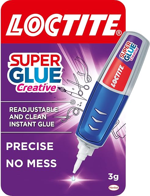 Loctite Super Glue Perfect Pen, Glue Pen for Precise Application, Superglue Gel Dries Clear for Invisible Repairs, Clear Glue for Vertical Surfaces, 4 g