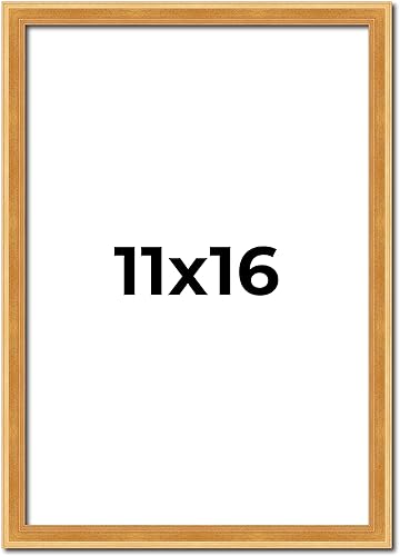 Miniatura 118 de Poster Palooza Portarretratos de madera maciza de 11 x 15 pulgadas, ancho de moldeo de 0.75 pulgadas, incluye plexiglás acrílico UV, respaldo