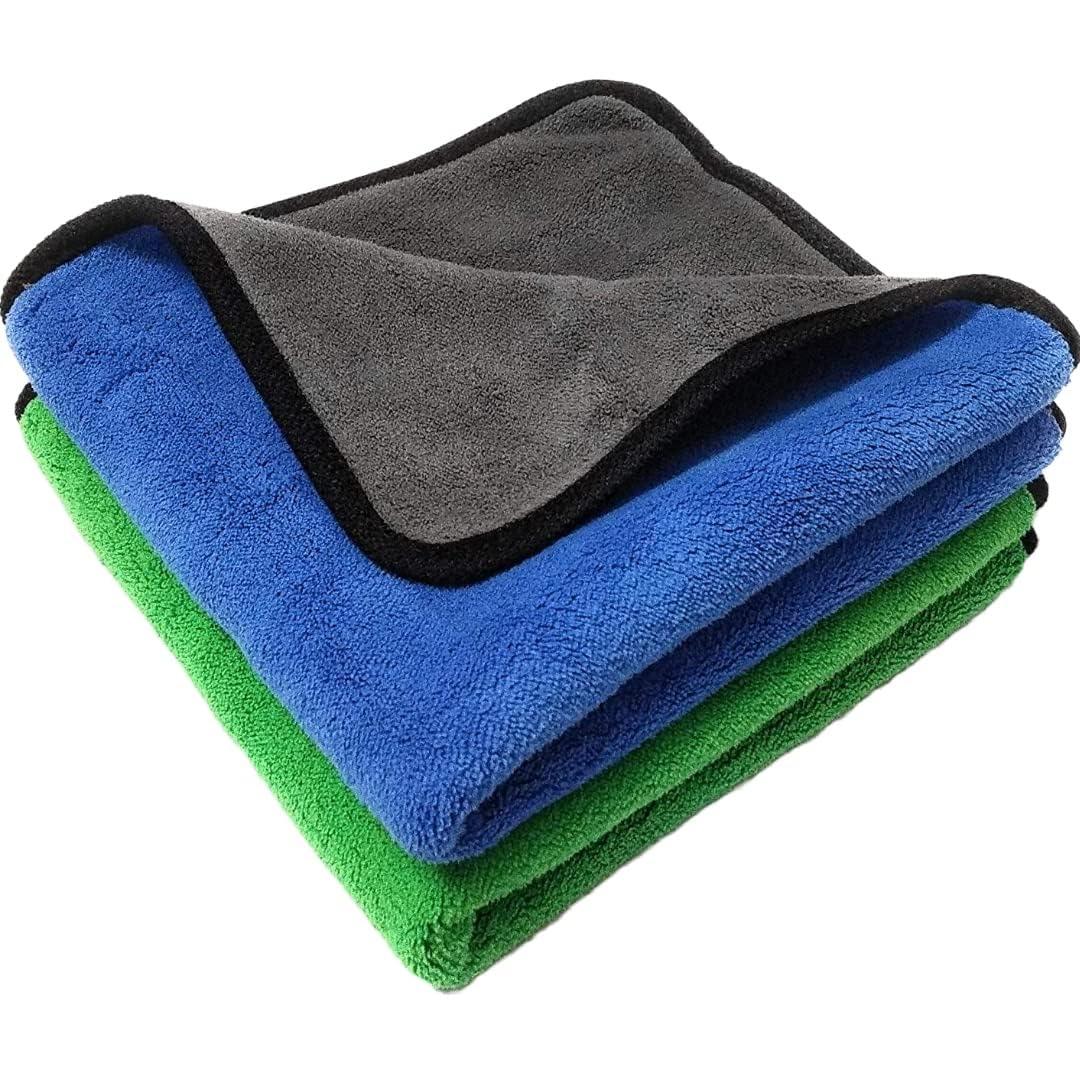 MS Traders Microfiber Cleaning Cloth 40x40 cm | 500 GSM | Soft & Lint Free | Reusable Cleaning Towels | Pack of 2-image-27