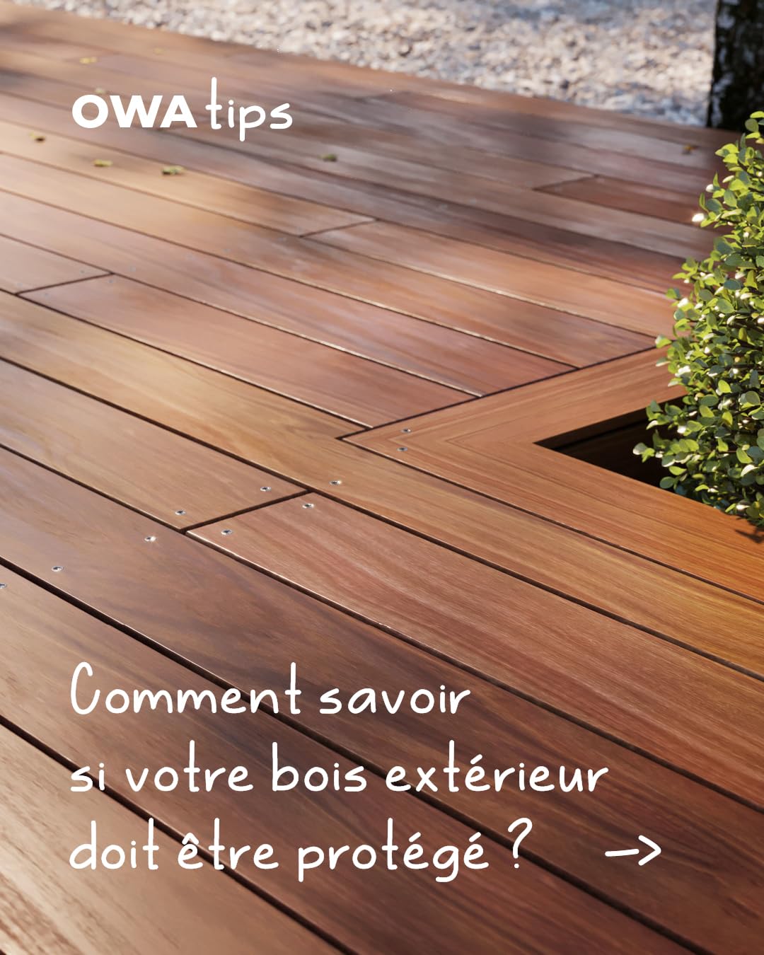 AQUADECKS OWATROL Saturateur Mat Bois Extérieur Teinte Teck 1L