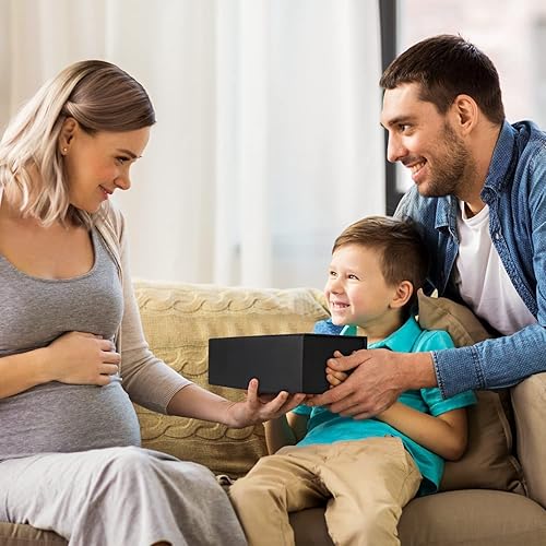 Miniatura 10 de ROSTELACK Caja de regalo verde de 10 x 6 x 3 pulgadas con tapa de cierre magnético, caja de regalo para regalos, caja de regalo de dama de honor,