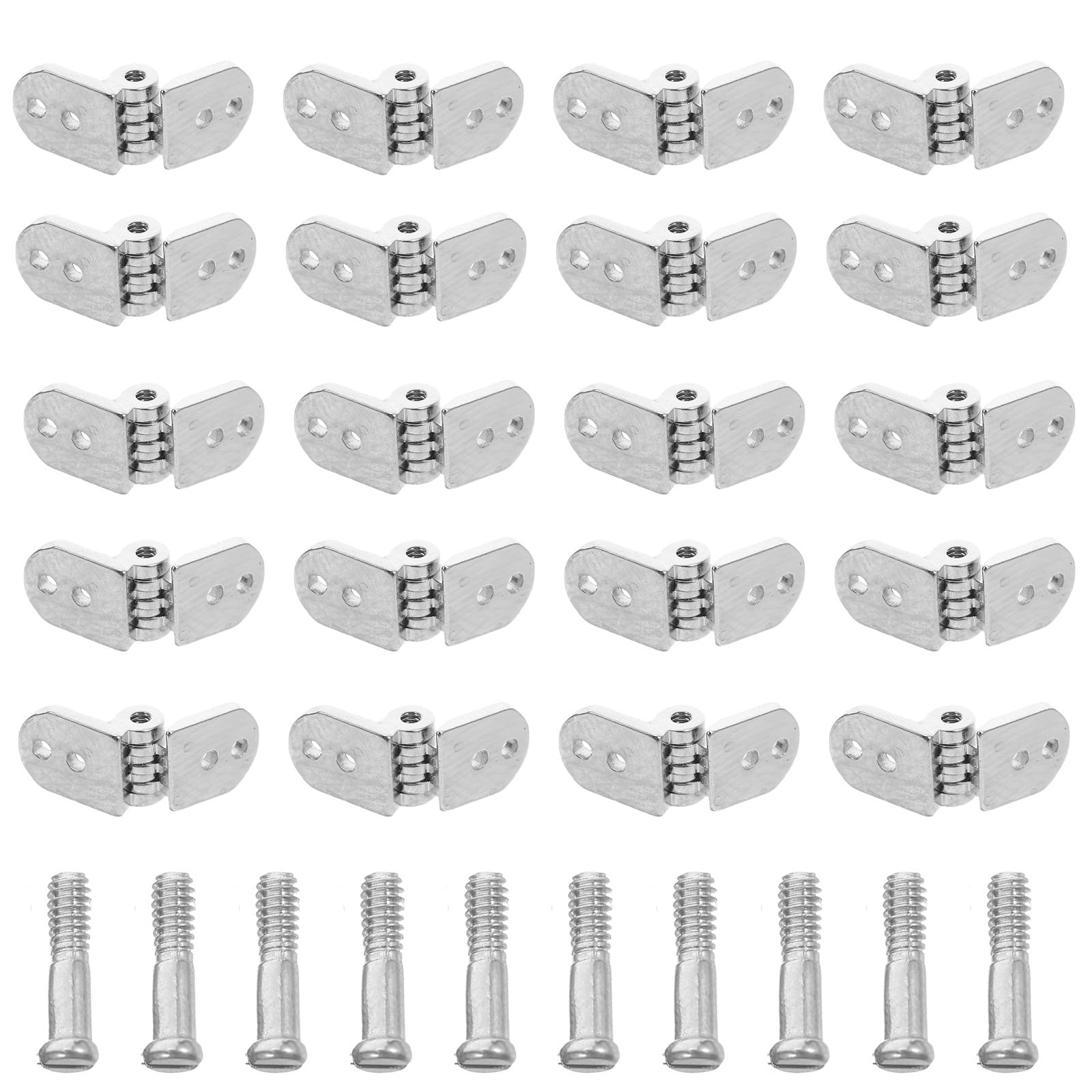 iplusmile 5 Sets Universal Eyeglass Hinge Repair Kit 4.5mm Metal Replacement Hinges with Screws for Glasses and Sunglasses DIY Eyewear Fix Accessories