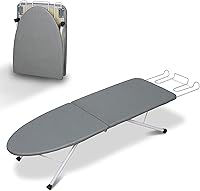 Vista 1 de Tabla de planchar de mesa, tabla de planchar portátil con soporte para plancha, tabla de planchar pequeña plegable con cubierta resistente al calor
