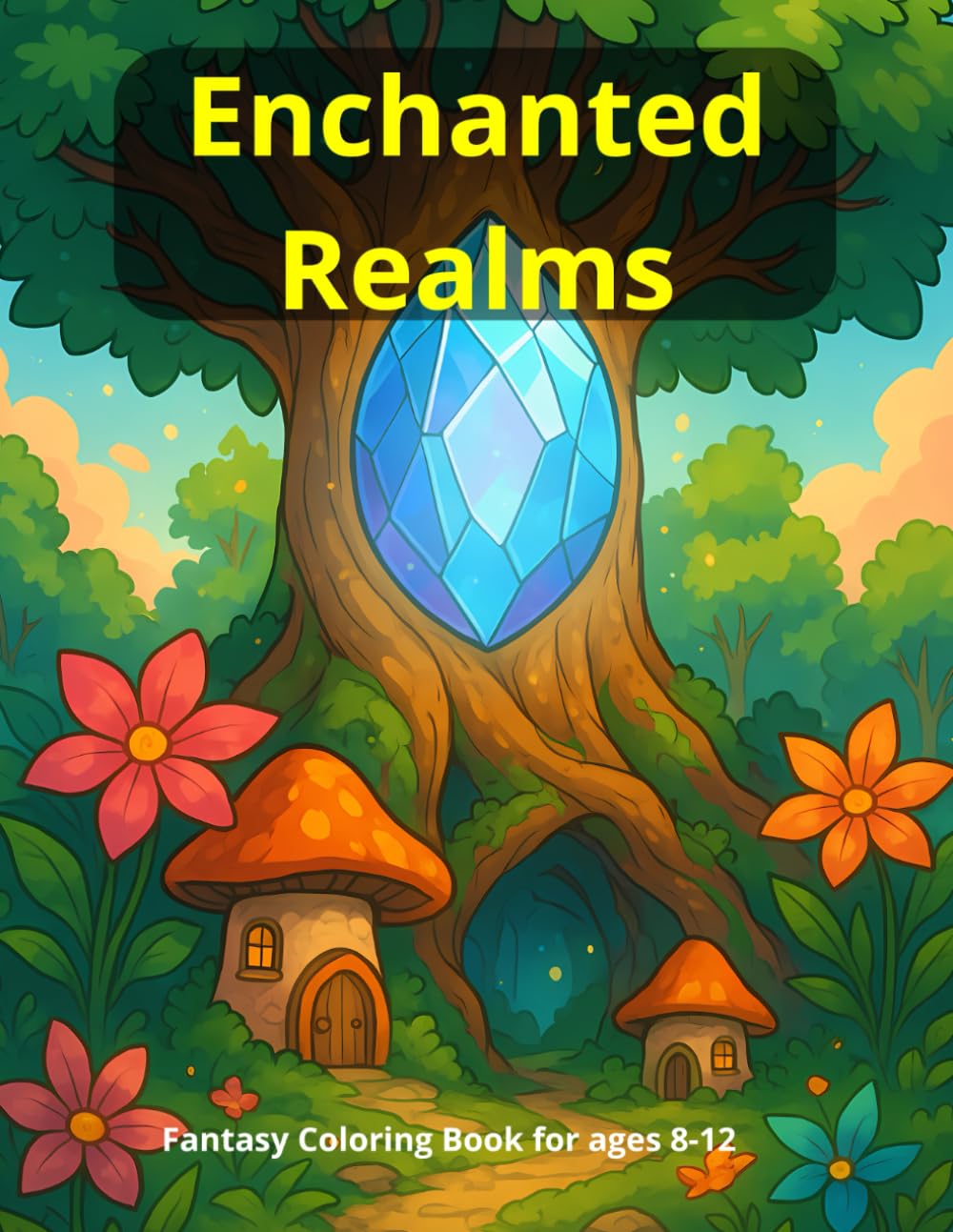 Enchanted Realms: A Magical Fantasy Coloring Adventure for Kids Ages 8–12