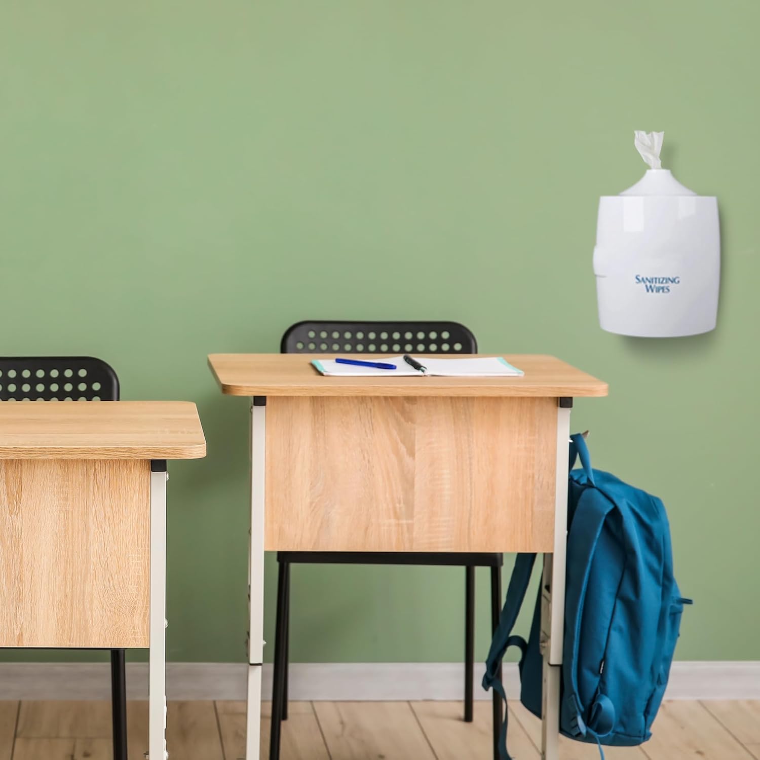 Hand Wipes, 1200 CT Refill Roll for Dispensers, Lemon Scent, Sanitizing Wipes with Moisturizing Aloe Vera, Hand Sanitizer Wipe (Pack of 2)