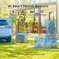 Vista 5 de Security Cameras Wireless Outdoor, 2.5K Battery Camera, 2.4G/5GHz WiFi, Spotlight & Siren Alarm, Color Night Vision, AI Motion Detection