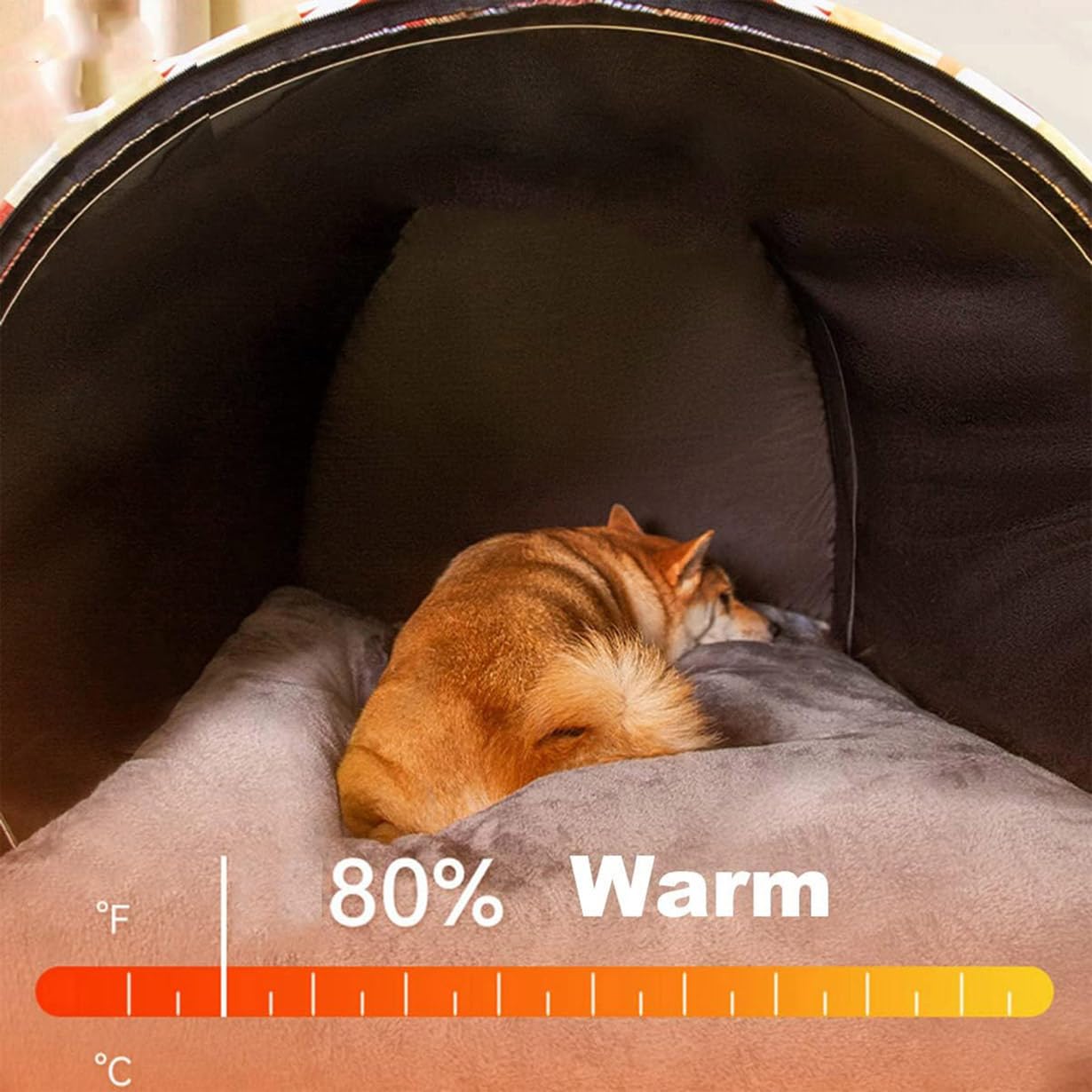 Cuccia per Cani Extra Large, Lussuosa Cuccia per Cani di Taglia Grande, XL Cuccia per Cani Grande Letto per Cane Rifugio per Gatti per Cani di Taglia Grande e Media, Interno Esterno (XL(75