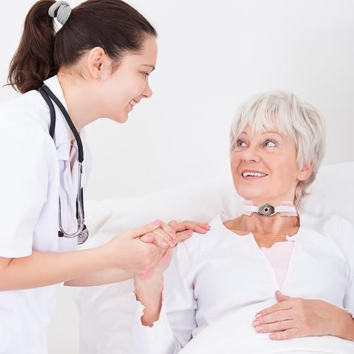 Miniatura 5 de 2 soportes para tubo de traqueotomía, soporte de tubo ajustable para suministros de traqueotomía, cinta de seguridad de intubación de traqueotomía